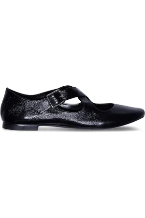 By Far Tami leather ballerina shoes
