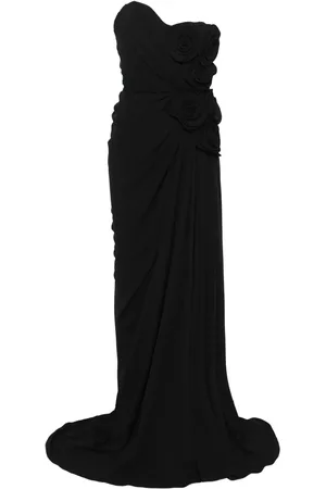 Ana Radu Floral-appliqu?? maxi dress
