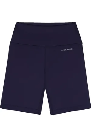 Sporty & Rich Logo-print biker shorts
