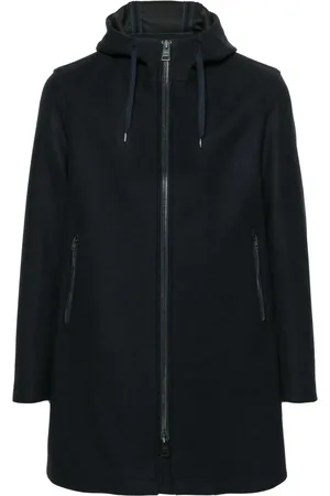 HERNO Logo-plaque hooded coat