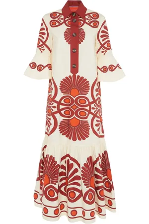 La DoubleJ Artemic geometric-print cotton dress