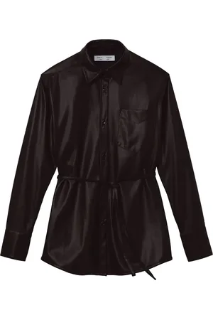 Proenza Schouler Faux-leather shirt jacket