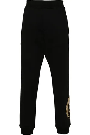 Roberto Cavalli Logo-stamp cotton track pants