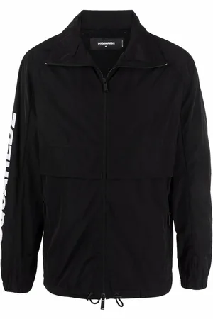 Dsquared2 Logo-print zippered coat