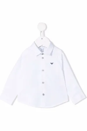 Emporio Armani Logo stretch-cotton shirt