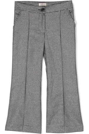 Pinko Houndstooth-pattern flared trousers