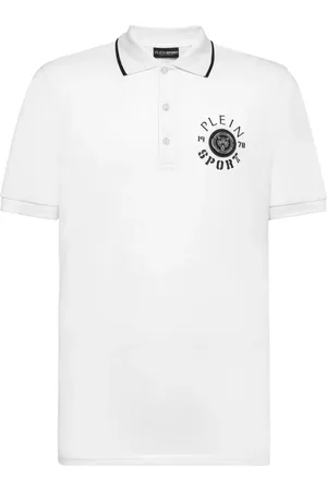 Philipp Plein Logo-appliqu?? cotton polo shirt