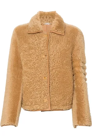 Thom Browne Button-up shearling jacket