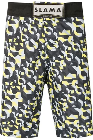 AMIR SLAMA Geometric-print Bermuda shorts