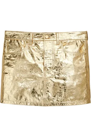 Marc Jacobs Mid-rise metallic miniskirt