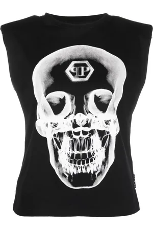 Philipp Plein Graphic-print sleeveless top