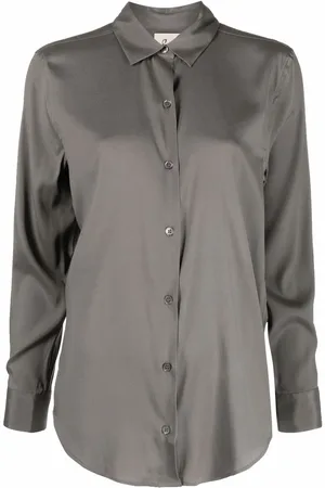 Paula Long-sleeve silk shirt