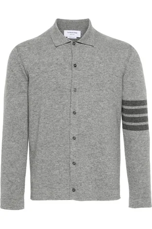 Thom Browne 4-Bar stripe cashmere cardigan