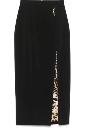 Roberto Cavalli Slit-detailed midi skirt
