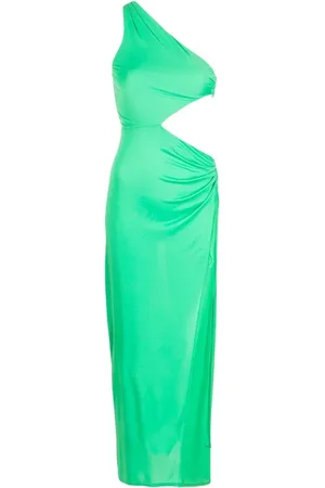 FLEUR DU MAL Side-knot asymmetric dress