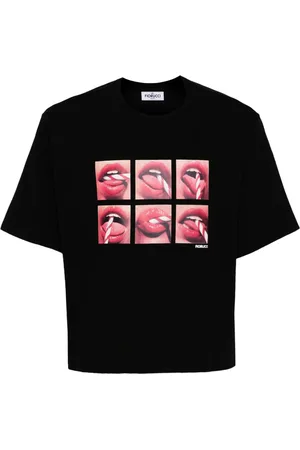 Fiorucci Mouth Graphic-print cotton T-shirt