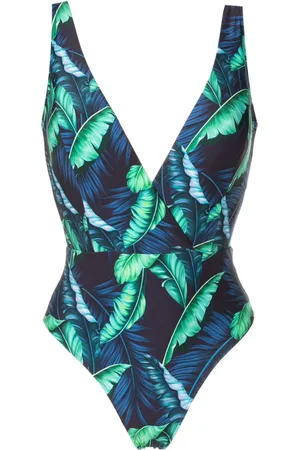 Lygia & Nanny Evita leaf-print swimsuit