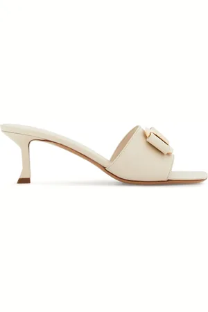 Salvatore Ferragamo 55mm bow-detailing leather mules