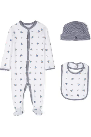 Ralph Lauren Teddy bear-print cotton babywear set