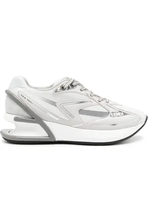 Fendi First 1 leather-paneling low-top sneakers