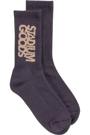 Stadium Goods Ribbed logo "Soot" socks