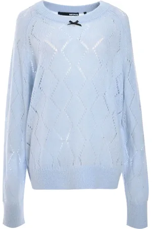 ROTATE Pointelle-knit sweater