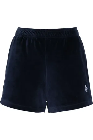 Sporty & Rich SRC velour mini shorts