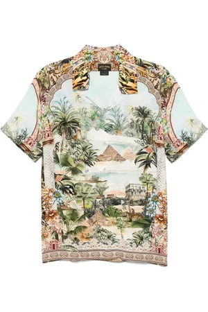 Camilla Camp-collar shirt