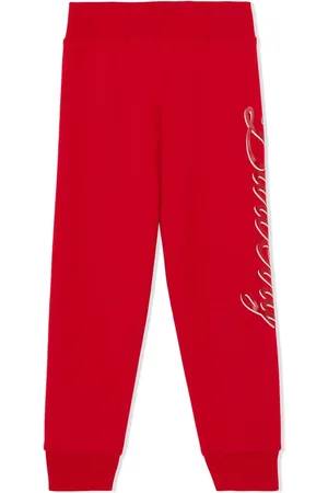 Burberry Script logo-print cotton track trousers