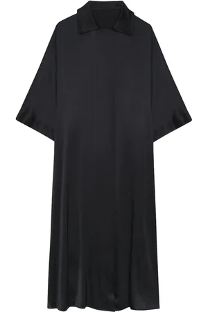 ANINE BING Julia satin shirtdress