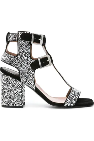 LAURENCE DACADE Sandra 90mm crystal-embellished sandals