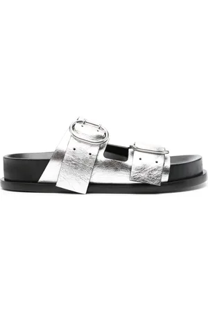 Jil Sander Double-buckle leather sandals