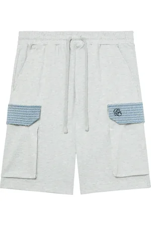 FIVE CM Tweed-detailing cotton shorts