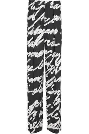 Balmain Love Letter pleated trousers