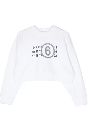 Maison Margiela Numbers-print cropped sweatshirt
