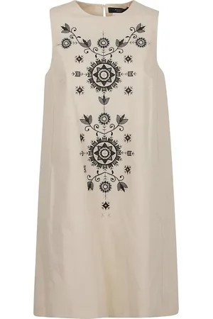 Max Mara Embroidered sleeveless dress