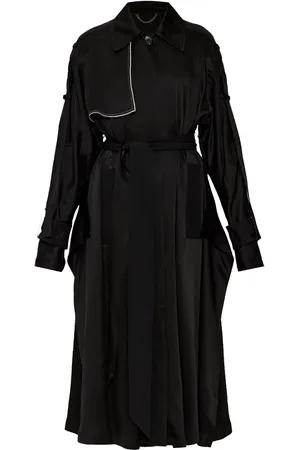 Victoria Beckham Contrast-trim trench coat