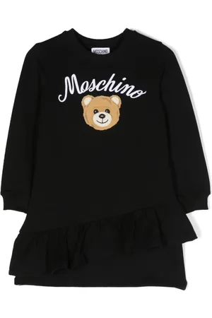 Moschino Logo-print ruffled dress