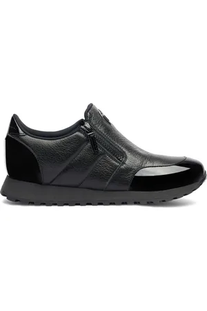 Giuseppe Zanotti Idle Run grained leather zip-up loafers