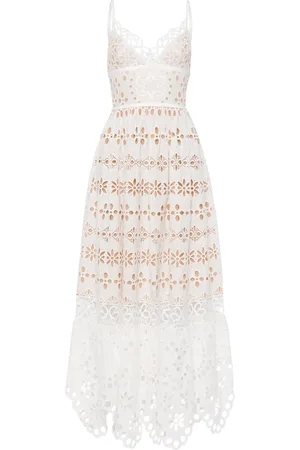 Elie saab V-neck embroidered maxi dress
