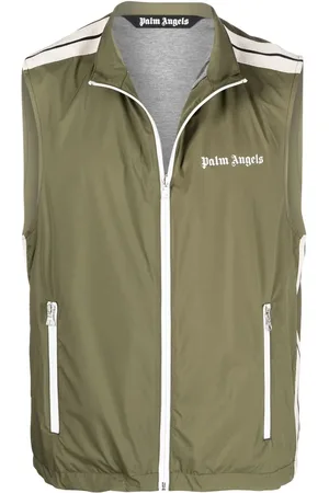 Palm Angels Stripe-trim gilet jacket