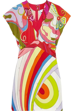 Puccini Iride-print dress