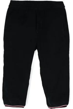 Moncler Logo-patch corduroy tapered trousers