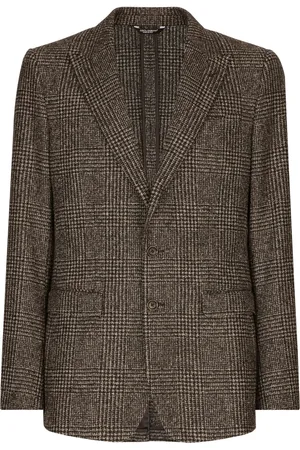 Dolce & Gabbana Prince of Wales single-breasted blazer