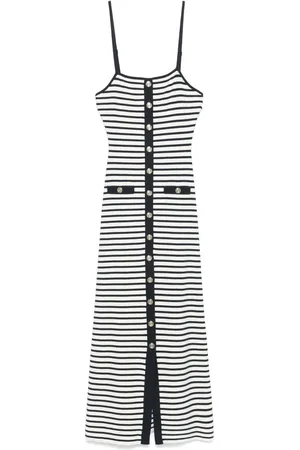 Maje Striped midi dress