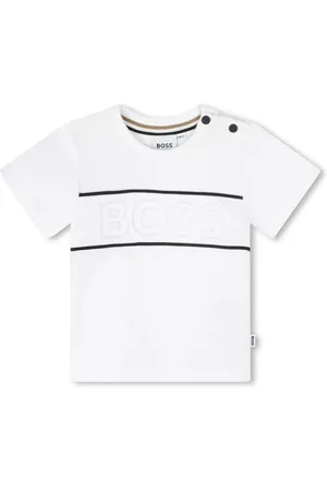 HUGO BOSS Logo-embroidered crew-neck T-shirt