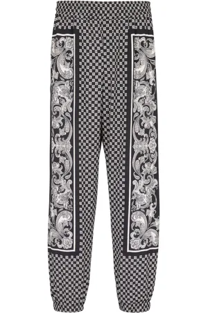 Balmain Monigram-print elasticated-waistband track pants