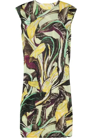 PLEATS PLEASE ISSEY MIYAKE Floral-print pliss?? midi dress