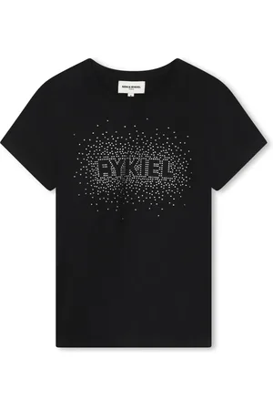 Sonia Rykiel Enfant Rhinestones-logo cotton T-shirt