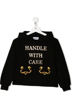 Moschino Handle With Care cotton hoodie